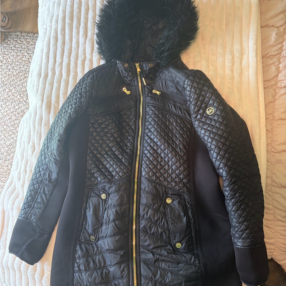 Michael Kors Black Jacket with Gold hardware